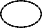 Standard borders - bike chain, motorcycle chain edges