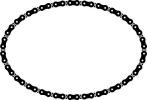 Standard borders - bike chain, motorcycle chain edges