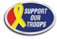 Ace Recognition Gold Buckle, Crest, Lapel, Plaque - with your text and logo - Military - Support our troops - ribbon, metal, navy