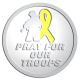 Ace Recognition Pewter Coin, Lapel, Plaque - with your text and logo - Military - Pray for our troops - soldier - ribbon, metal, navy