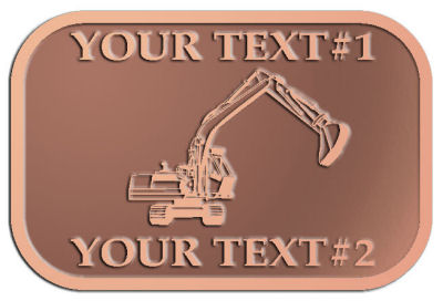 Custom Plaque - customized and personalized your way - diggers, excavators, excavation, excavation equipment, excavation machines, excavation machinery, digger tractors, crawler excavators