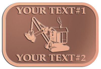 Custom Plaque - customized and personalized your way - diggers, excavators, excavation, excavation equipment, excavation machines, excavation machinery, digger tractors, crawler excavators