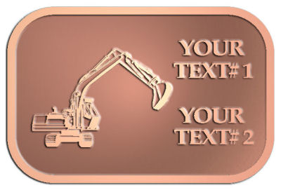 Custom Plaque - customized and personalized your way - diggers, excavators, excavation, excavation equipment, excavation machines, excavation machinery, digger tractors, crawler excavators