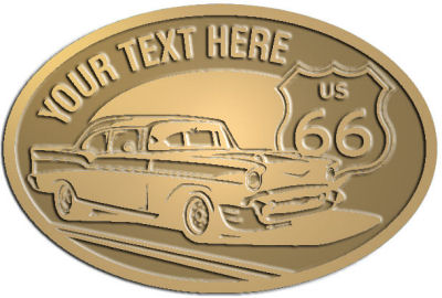 Custom Crest - customized and personalized your way - Car designs - US route 66 - vintage cars - classic cars - coupe - roadster - your text, route 66, route sixty six, route sixty-six, historic highway, historic road, mother road