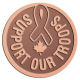 Ace Recognition Copper Coin, Lapel, Plaque - with your text and logo - Military - Support our troops - ribbon - maple leaf - Canada, metal, navy