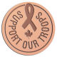 Ace Recognition Copper Coin, Lapel, Plaque - with your text and logo - Military - Support our troops - ribbon - maple leaf - Canada, metal, navy