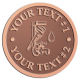 Ace Recognition Copper Coin, Lapel, Plaque - with your text and logo - pipe faucets, wrenches, plumbers, plumbing, faucets, pipes, wrench, wrenches