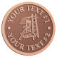Ace Recognition Copper Coin, Lapel, Plaque - with your text and logo - roofing, roofers, ladders, shingles, hammers, contractors