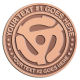 Ace Recognition Copper Coin, Lapel, Plaque - with your text and logo - 45, 45-rpm, 50, 60, adapters, audio, butterflies, disco, dj, fifties, guitars, hits, labels, labeltop, music, oldies, pop-music, rainbows, records, record-labels, retro, rock, roll, rpms, seventies, single, sixties, songs, sounds, spindles, vinyl, wax