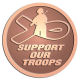 Ace Recognition Copper Coin, Lapel, Plaque - with your text and logo - Military - Support our troops - soldier - ribbon, metal, navy