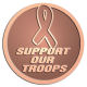Ace Recognition Copper Coin, Lapel, Plaque - with your text and logo - Military - Support our troops - ribbon, metal, navy