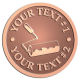 Ace Recognition Copper Coin, Lapel, Plaque - with your text and logo - painting, painters, interior designs, trades, contractors, paint rollers, paint