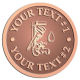 Ace Recognition Copper Coin, Lapel, Plaque - with your text and logo - pipe faucets, wrenches, plumbers, plumbing, faucets, pipes, wrench, wrenches