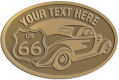 Ace Recognition Gold Crest, Lapel, Plaque - with your text and logo - Car designs - US route 66 - vintage cars - classic cars - coupe - sports car - your text, route 66, route sixty six, route sixty-six, historic highway, historic road, mother road
