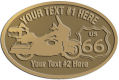 Ace Recognition Gold Crest, Lapel, Plaque - with your text and logo - Motorcycle Designs - US 66 - route 66 - chopper, motorcycle - your text, motorcycles, motor bikes, racing, motor, motorsports, motor-sports, transportation, metal