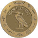 Ace Recognition Gold Buckle, Coin, Lapel, KeyTag, Medal, Pendant, Plaque - with your text and logo - egyptian, hieroglyphics, creatures, mythology, phoenix, herons