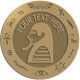 Ace Recognition Gold Buckle, Coin, Lapel, KeyTag, Medal, Pendant, Plaque - with your text and logo - egyptian, hieroglyphics, creatures, mythology, egyptian deity