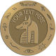 Ace Recognition Gold Buckle, Coin, Lapel, KeyTag, Medal, Pendant, Plaque - with your text and logo - egyptian, hieroglyphics, creatures, mythology, egyptian deity