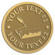 Ace Recognition Gold Coin, Lapel, Plaque - with your text and logo - painting, painters, interior designs, trades, contractors, paint rollers, paint
