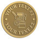 Ace Recognition Gold Coin, Lapel, Plaque - with your text and logo - alarm systems, burglar alarms, security, security systems, keys, locks, home security, alarm monitoring