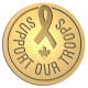 Ace Recognition Gold Coin, Lapel, Plaque - with your text and logo - Military - Support our troops - ribbon - maple leaf - Canada, metal, navy