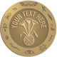 Ace Recognition Gold Buckle, Coin, Lapel, KeyTag, Medal, Pendant, Plaque - with your text and logo - egyptian, hieroglyphics, creatures, mythology, swamps of delta, north