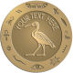 Ace Recognition Gold Buckle, Coin, Lapel, KeyTag, Medal, Pendant, Plaque - with your text and logo - egyptian, hieroglyphics, creatures, mythology, sacred ibis