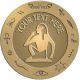 Ace Recognition Gold Buckle, Coin, Lapel, KeyTag, Medal, Pendant, Plaque - with your text and logo - egyptian, hieroglyphics, creatures, mythology, eat, drinks, speaks
