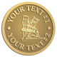 Ace Recognition Gold Coin, Lapel, Plaque - with your text and logo - home renovations, home remodelling, carpentry, levels, saws, woodworking, tools, trades, carpenters, tape measures, hammers