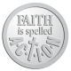 Ace Recognition Pewter Buckle, Coin, KeyTag, Lapel, Medal, Pendant, Plaque - with your text and logo - motivational, inspirational, faith is action