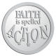 Ace Recognition Pewter Buckle, Coin, KeyTag, Lapel, Medal, Pendant, Plaque - with your text and logo - motivational, inspirational, faith is action