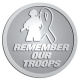 Ace Recognition Pewter Coin, Lapel, Plaque - with your text and logo - Military - Remember our troops - soldier - ribbon, metal, navy