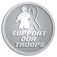 Ace Recognition Pewter Coin, Lapel, Plaque - with your text and logo - Military - Support our troops - soldier - ribbon, metal, navy