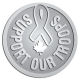 Ace Recognition Pewter Coin, Lapel, Plaque - with your text and logo - Military - Support our troops - ribbon - maple leaf - Canada, metal, navy
