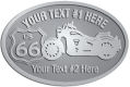 Ace Recognition Pewter Crest, Lapel, Plaque - with your text and logo - Motorcycle Designs - US 66 - route 66 - chopper, motorcycle - your text, motorcycles, motor bikes, racing, motor, motorsports, motor-sports, transportation, metal