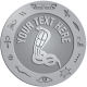Ace Recognition Pewter Buckle, Coin, Lapel, KeyTag, Medal, Pendant, Plaque - with your text and logo - egyptian, hieroglyphics, creatures, mythology, serpent, goddess nesret