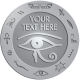 Ace Recognition Pewter Buckle, Coin, Lapel, KeyTag, Medal, Pendant, Plaque - with your text and logo - egyptian, hieroglyphics, creatures, mythology, eye of horus