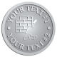Ace Recognition Pewter Coin, Lapel, Plaque - with your text and logo - chimney, masonry, bricklayers, bricklaying, brickmasons, blockmasons, stonemasons, brick trowels, bricks, chimneys, trowels