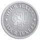 Ace Recognition Pewter Coin, Lapel, Plaque - with your text and logo - electrical receptacle outlets, electricity, plugs, light bulbs, energy, electrical plugs, electrical