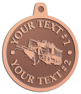 Custom Pendant - customized and personalized your way - snow plows, plows, snow removal, road equipment, heavy equipment