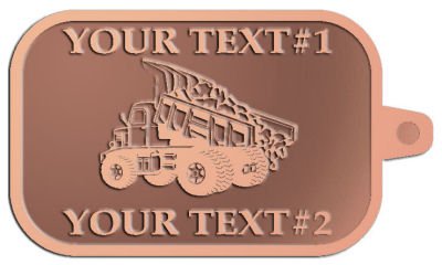 Custom Key Tag - customized and personalized your way - dump trucks, standard dump trucks, trucks, construction vehicles, dumper, tip trucks, tipper lorry, tipper trucks, tippers, tipper lorries, transportation