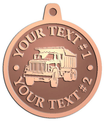 Custom Pendant - customized and personalized your way - dump trucks, standard dump trucks, trucks, construction vehicles, dumper, tip trucks, tipper lorry, tipper trucks, tippers, tipper lorries, transportation