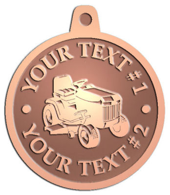 Custom Pendant - customized and personalized your way - lawn tractors, riding mowers, garden tractors, lawn mowers