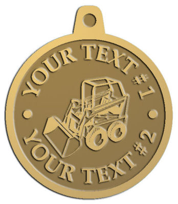 Custom Pendant - customized and personalized your way - bucket front loaders, wheel loaders, machinery , loaders, excavators, bulldozers