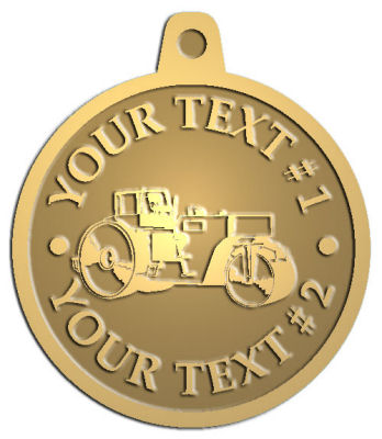Custom Pendant - customized and personalized your way - asphalt paving machine, paver, roller, machinery, equipment, heavy, steam rollers, steamrollers, drum compactors