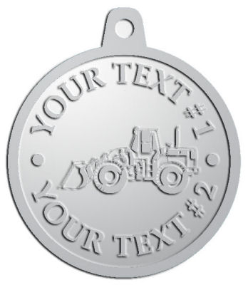 Custom Pendant - customized and personalized your way - bobcats, construction, industrial, machine, machinery
