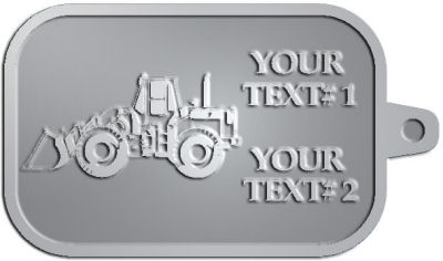 Custom Key Tag - customized and personalized your way - bobcats, construction, industrial, machine, machinery