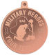 Ace Recognition Copper KeyTag, Medal, Pendant - with your text and logo - Military - Iraq - Fallen Solider Memorial - US Flag and ribbon - Military Heroes