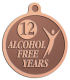 Ace Recognition Copper KeyTag, Medal, Pendant - with your text and logo - recovery, recovery celebration, recovery milestones, motivational, alcohol free, sobriety