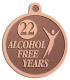 Ace Recognition Copper KeyTag, Medal, Pendant - with your text and logo - recovery, recovery celebration, recovery milestones, motivational, alcohol free, sobriety